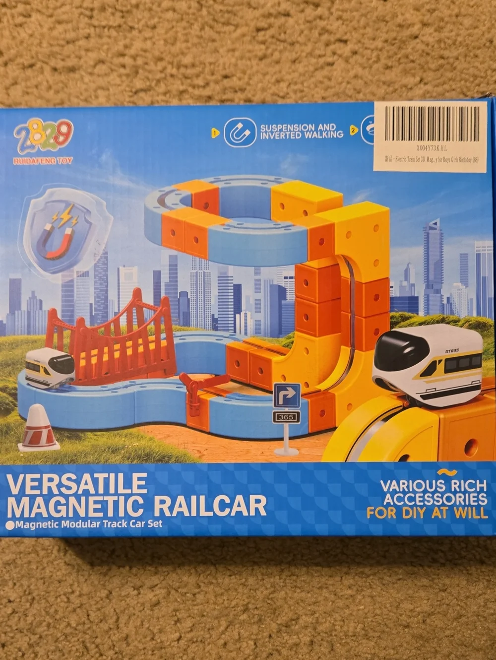 New Kids Electric Train STEM Building Track
